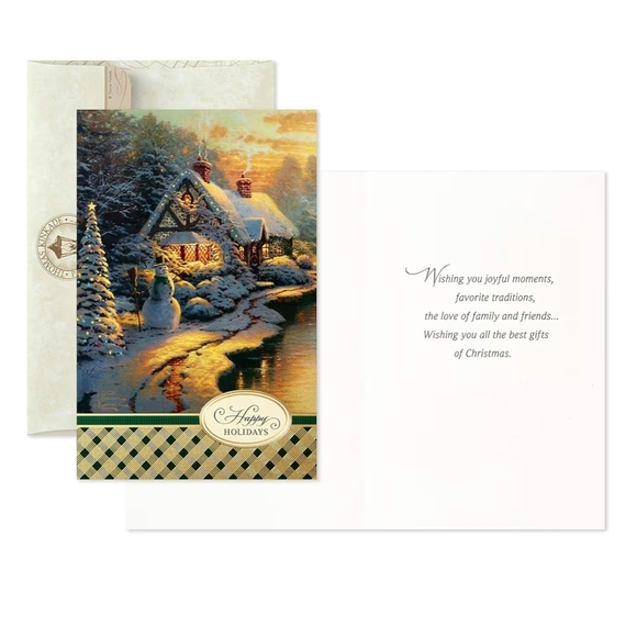 Hallmark Holiday Card Set with Winter Scenes - Picture 4 of 7